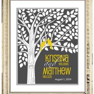 Personalized Wedding Signature Guestbook Tree..