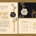 Budget Wedding Invitation Suite And Matching Rsvp..