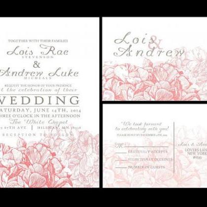 100 Sets Personalized Wedding Invitations /fully..