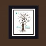 Personalized Wedding Tree, Guestbook, Finger Print..