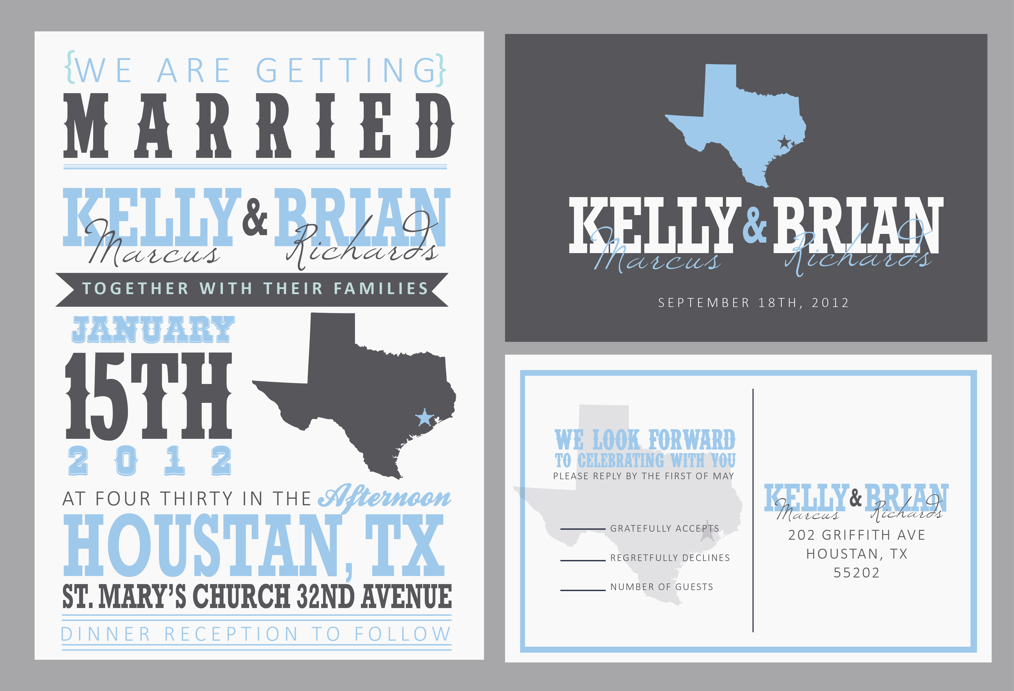 50 Sets Custom Wedding Invitations, Personalized Wedding Invitations